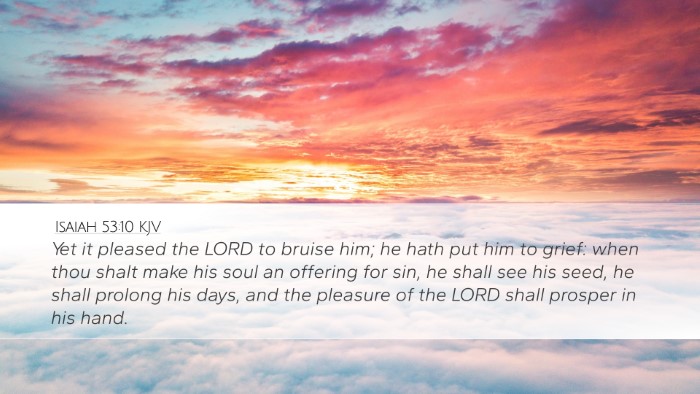 Isaiah 53:10 KJV Bible Verse Image
