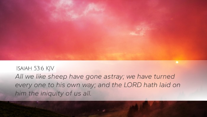 Isaiah 53:6 KJV Bible Verse Image