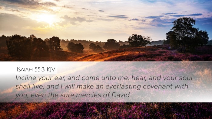 Isaiah 55:3 KJV Bible Verse Image