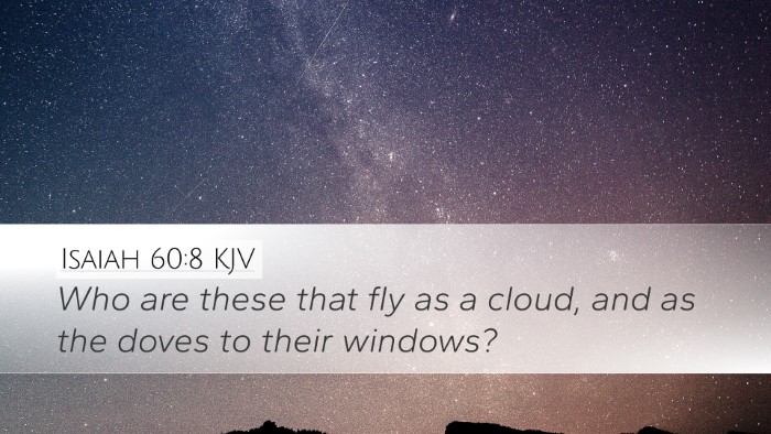 Isaiah 60:8 KJV Bible Verse Image