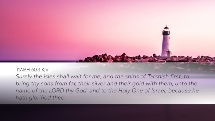 Isaiah 60:9 KJV Bible Verse Image