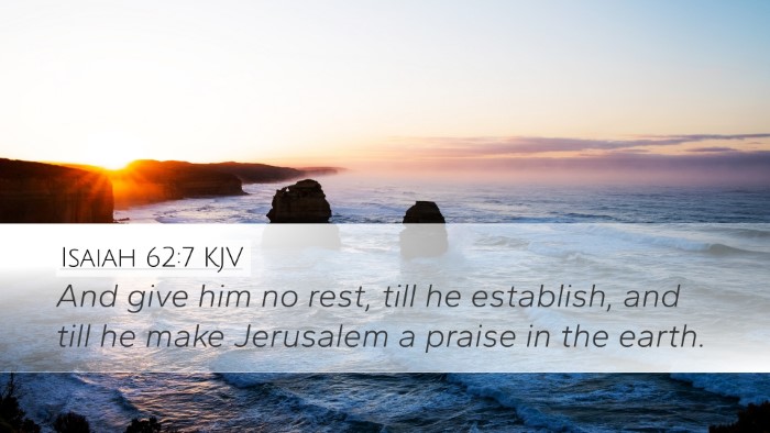 Isaiah 62:7 KJV Bible Verse Image