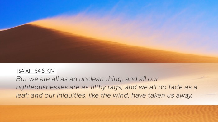 Isaiah 64:6 KJV Bible Verse Image
