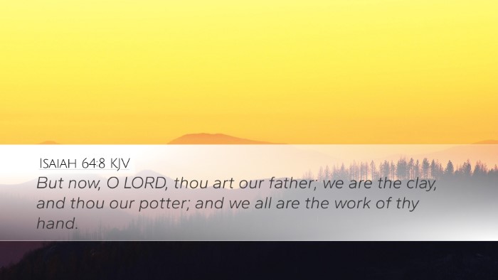 Isaiah 64:8 KJV Bible Verse Image
