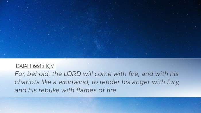 Isaiah 66:15 KJV Bible Verse Image