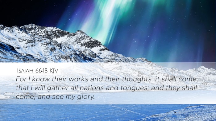 Isaiah 66:18 KJV Bible Verse Image