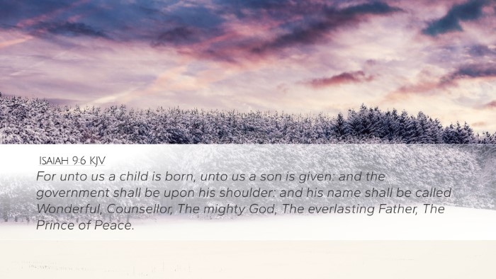 Isaiah 9:6 KJV Bible Verse Image