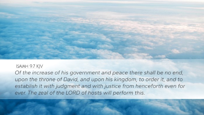 Isaiah 9:7 KJV Bible Verse Image
