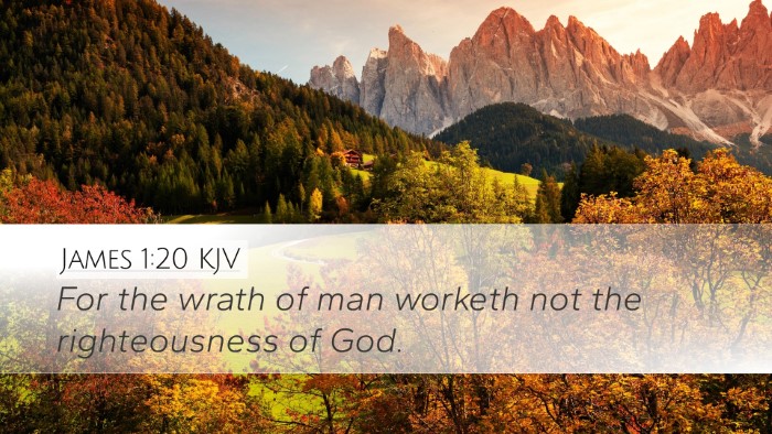 James 1:20 KJV Bible Verse Image