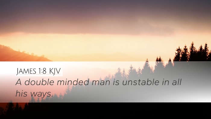James 1:8 KJV Bible Verse Image