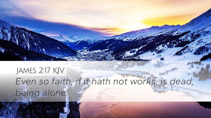 James 2:17 KJV Bible Verse Image