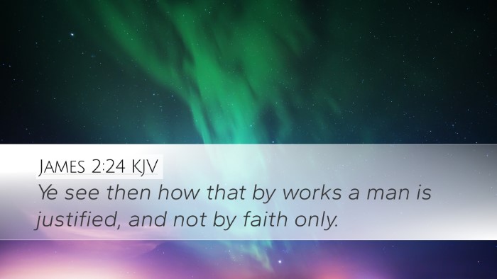 James 2:24 KJV Bible Verse Image