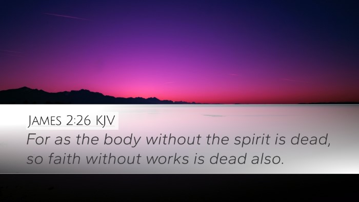 James 2:26 KJV Bible Verse Image