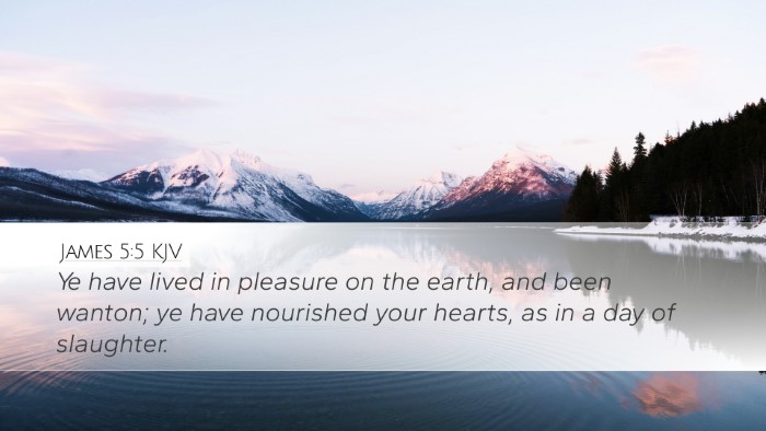 James 5:5 KJV Bible Verse Image