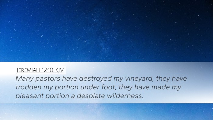 Jeremiah 12:10 KJV Bible Verse Image