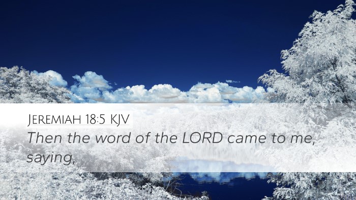 Jeremiah 18:5 KJV Desktop Wallpaper - Then the word of the LORD came to me, - Desktop Bible Verse Wallpaper