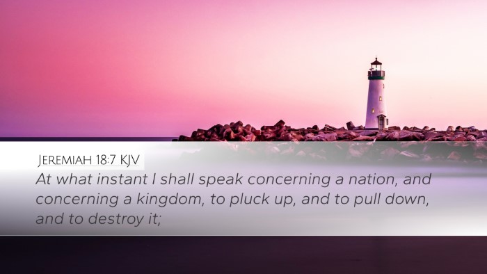 Jeremiah 18:7 KJV Bible Verse Image