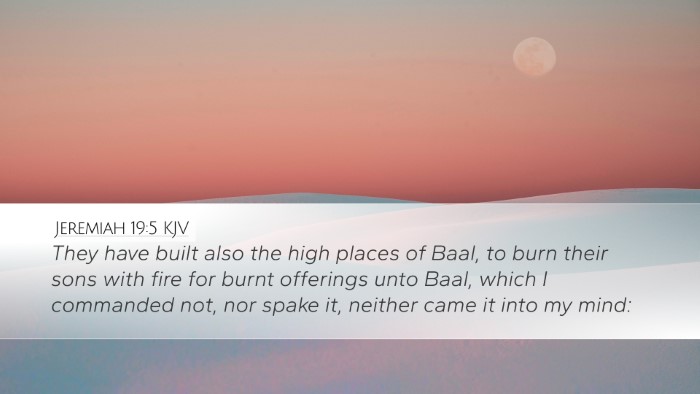 Jeremiah 19:5 KJV Bible Verse Image