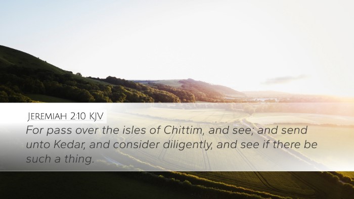 Jeremiah 2:10 KJV Bible Verse Image