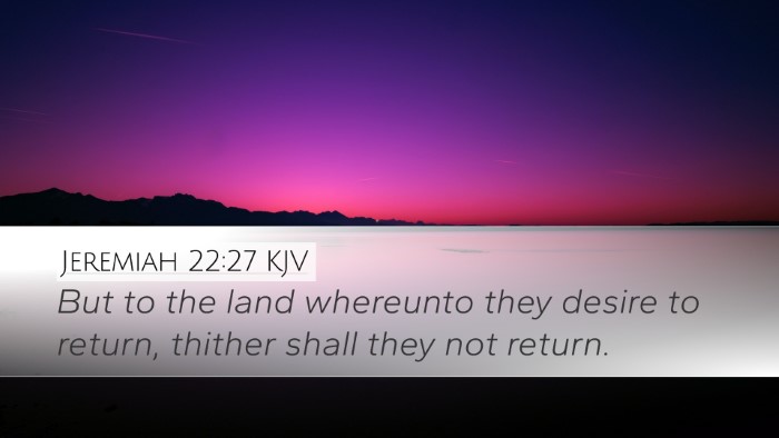 Jeremiah 22:27 KJV Bible Verse Image
