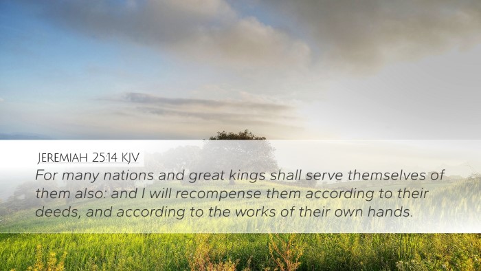 Jeremiah 25:14 KJV Bible Verse Image