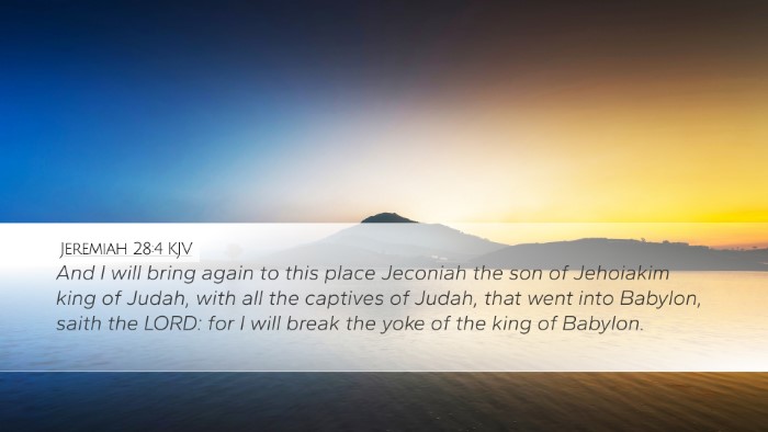 Jeremiah 28:4 KJV Bible Verse Image