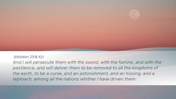 Jeremiah 29:18 KJV Bible Verse Image