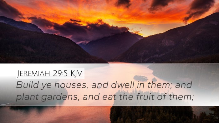 Jeremiah 29:5 KJV Bible Verse Image