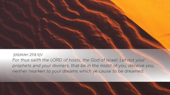 Jeremiah 29:8 KJV Bible Verse Image