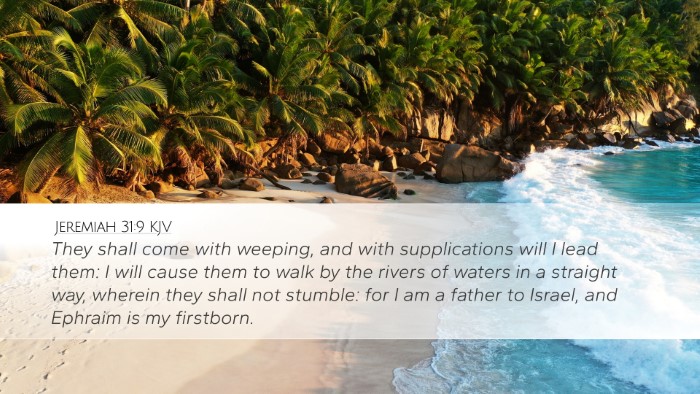 Jeremiah 31:9 KJV Bible Verse Image