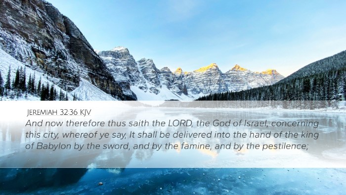 Jeremiah 32:36 KJV Bible Verse Image