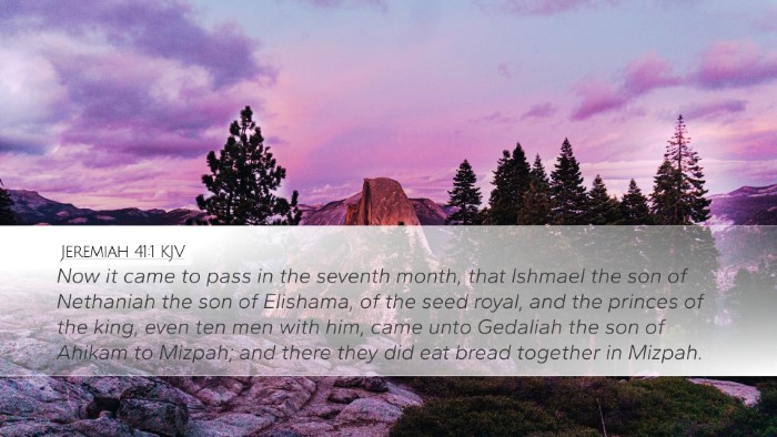 Jeremiah 41:1 KJV Bible Verse Image
