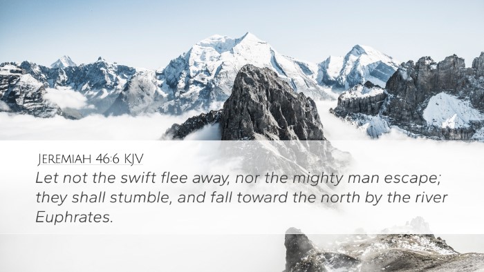 Jeremiah 46:6 KJV Bible Verse Image