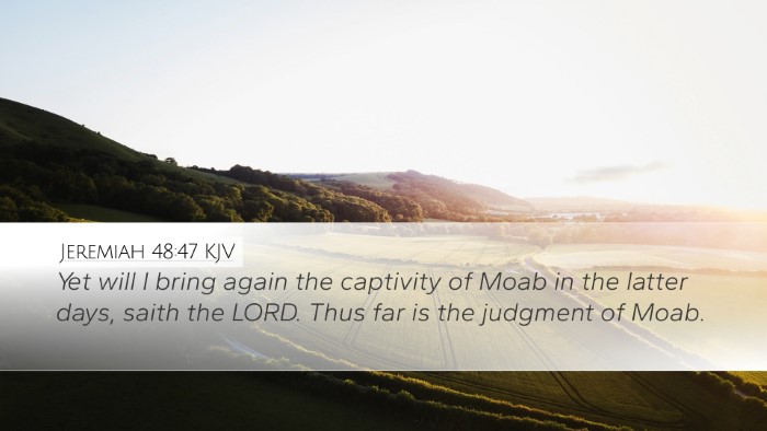 Jeremiah 48:47 KJV Bible Verse Image