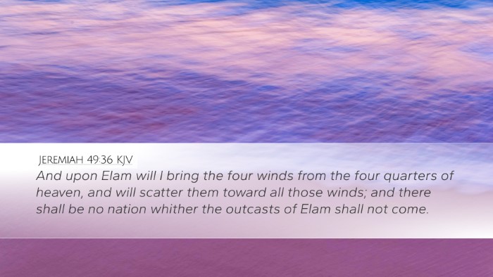 Jeremiah 49:36 KJV Bible Verse Image