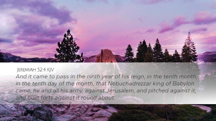Jeremiah 52:4 KJV Bible Verse Image