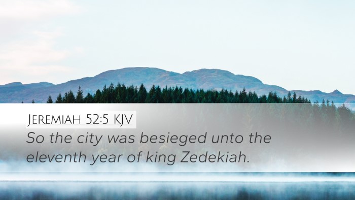 Jeremiah 52:5 KJV Bible Verse Image