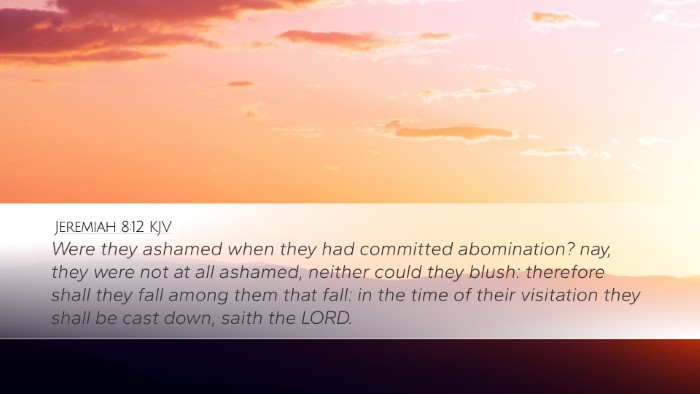 Jeremiah 8:12 KJV Bible Verse Image
