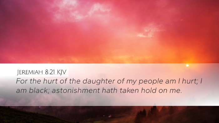 Jeremiah 8:21 KJV Bible Verse Image