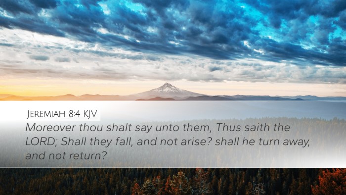 Jeremiah 8:4 KJV Bible Verse Image