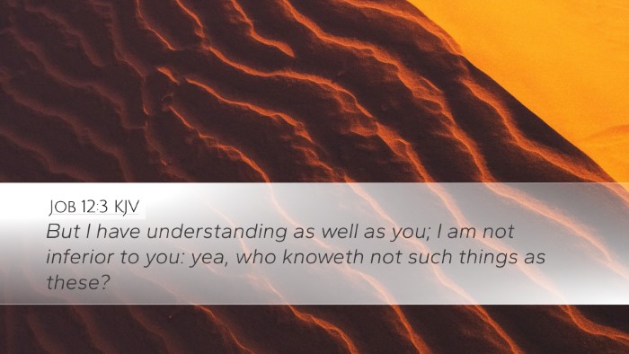 Job 12:3 KJV Bible Verse Image
