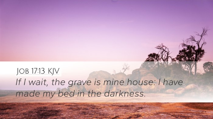 Job 17:13 KJV Bible Verse Image
