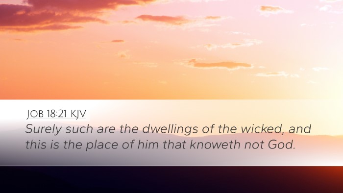 Job 18:21 KJV Bible Verse Image