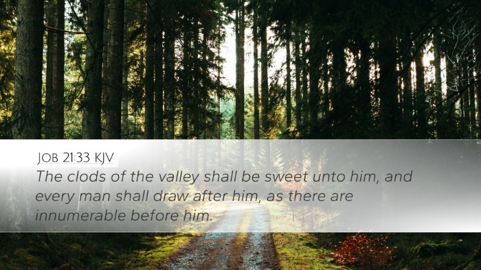 Job 21:33 KJV Bible Verse Image