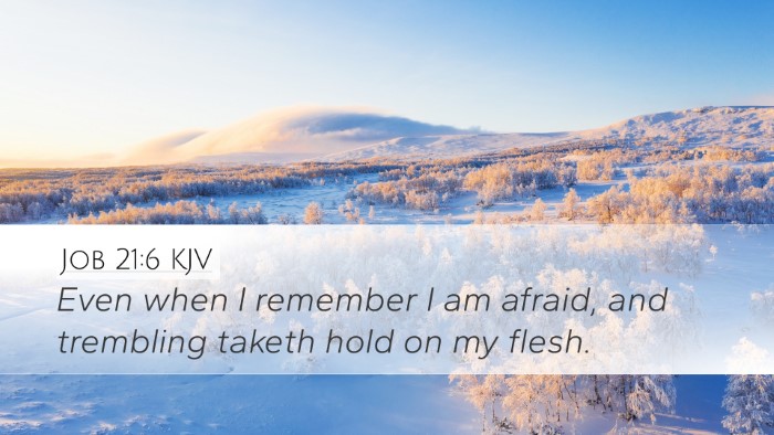 Job 21:6 KJV Bible Verse Image