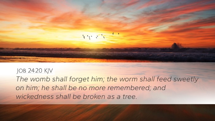 Job 24:20 KJV Bible Verse Image