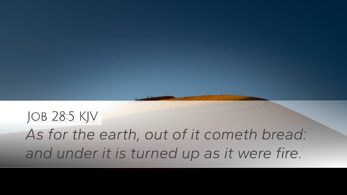 Job 28:5 KJV Bible Verse Image