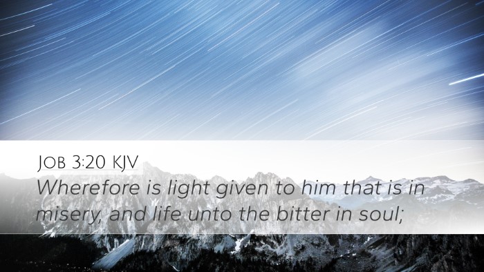 Job 3:20 KJV Bible Verse Image