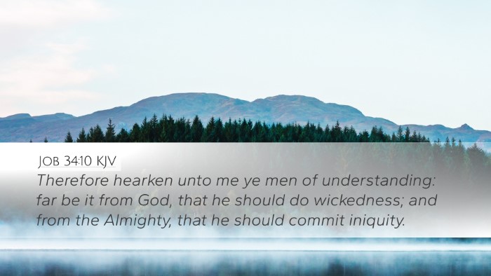 Job 34:10 KJV Bible Verse Image
