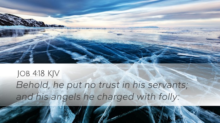 Job 4:18 KJV Bible Verse Image